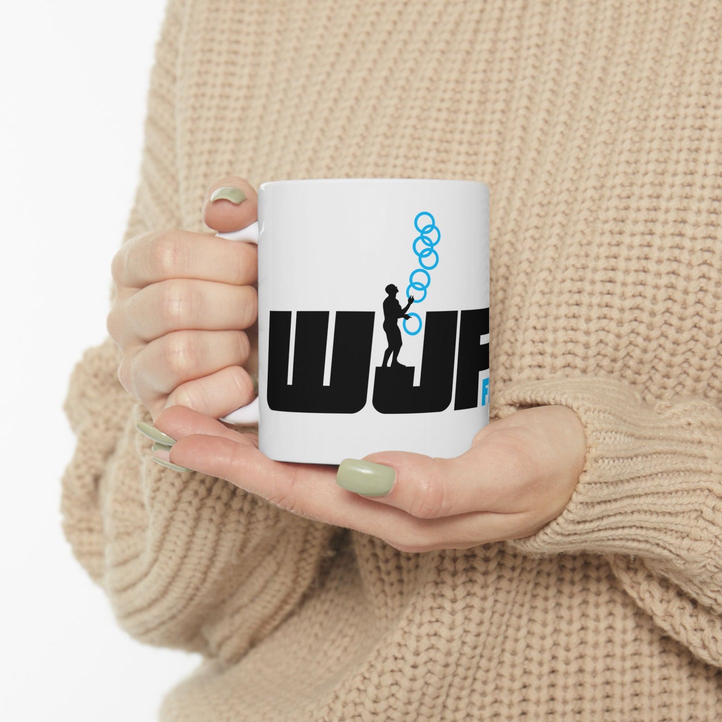 Juggling Federation Ceramic Mug — Juggler Logo Coffee Cup (11oz & 15oz)