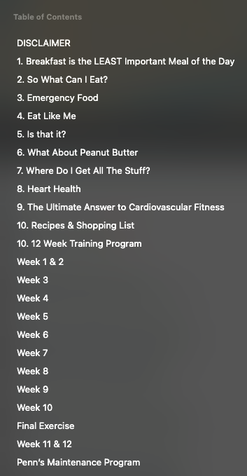Jason Garfield's Longevity Program