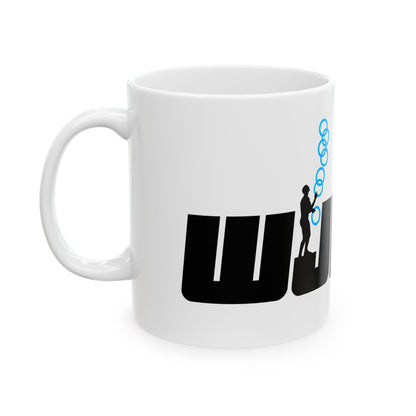 Juggling Federation Ceramic Mug — Juggler Logo Coffee Cup (11oz & 15oz)