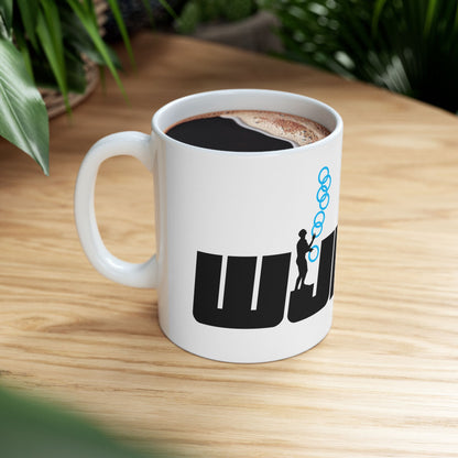 Juggling Federation Ceramic Mug — Juggler Logo Coffee Cup (11oz & 15oz)