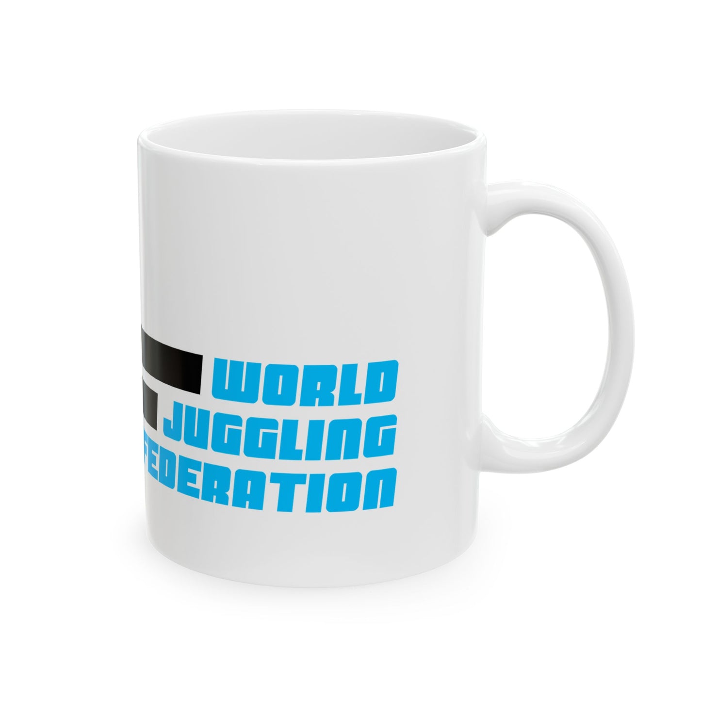 Juggling Federation Ceramic Mug — Juggler Logo Coffee Cup (11oz & 15oz)