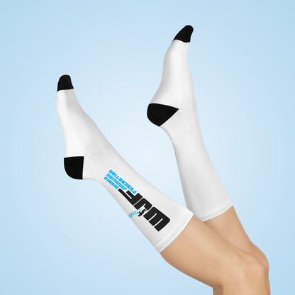 Cushioned Crew Socks — WJF Performance Logo Athletic Crew Socks